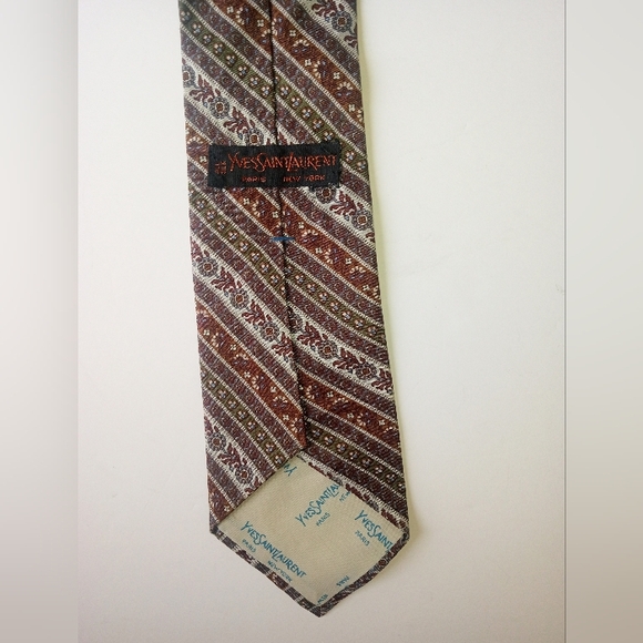 YVES SAINT LAURENT Silk Neck Tie - Picture 3 of 5